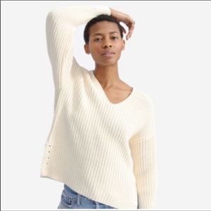 Everlane textured Sweater CROPPED (read descrip)